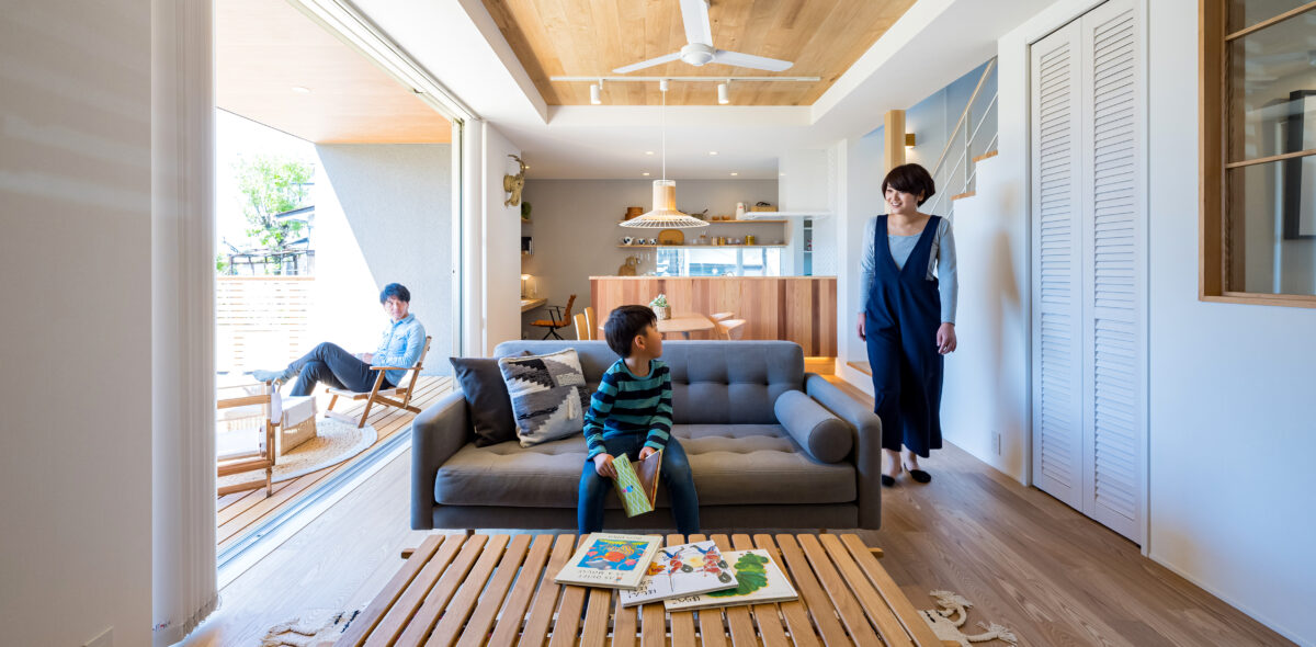 全開放サッシでウチとソトが繋がる北欧ナチュラルの家